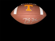 PHLLIP FULMER Signed TENNESSEE VOLUNTEERS NIKE LOGO FOOTBALL 98 CHAMPS CHOF BAS