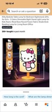 Kitty Bedside Table Lamp for Bedroom Nightstand, Gifts for Girls - 3 Colors D...