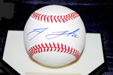 JAKE LAMB SIGNED  BASEBALLMINT DODGERS MARINERS ANGELS INK SIG BECKETT STICKER