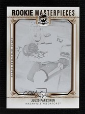 2022 Ice The Cup Rookie Masterpiece Printing Plate Black 1/1 Juuso Parssinen 0c3