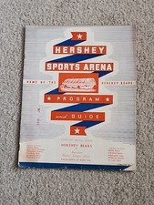 Hershey Sports Arena Program and Guide 1948-1949 AHL - Bears - Senators
