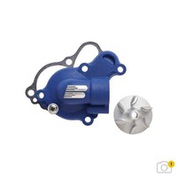 Boyesen Supercooler Wasserpumpendeckel + Impeller-Kit - Blau WPK-45AL