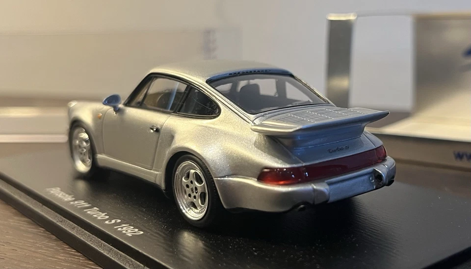 Porsche 911 Turbo S 964 1992 Spark 1 43 Silver - Immagine 2 di 4