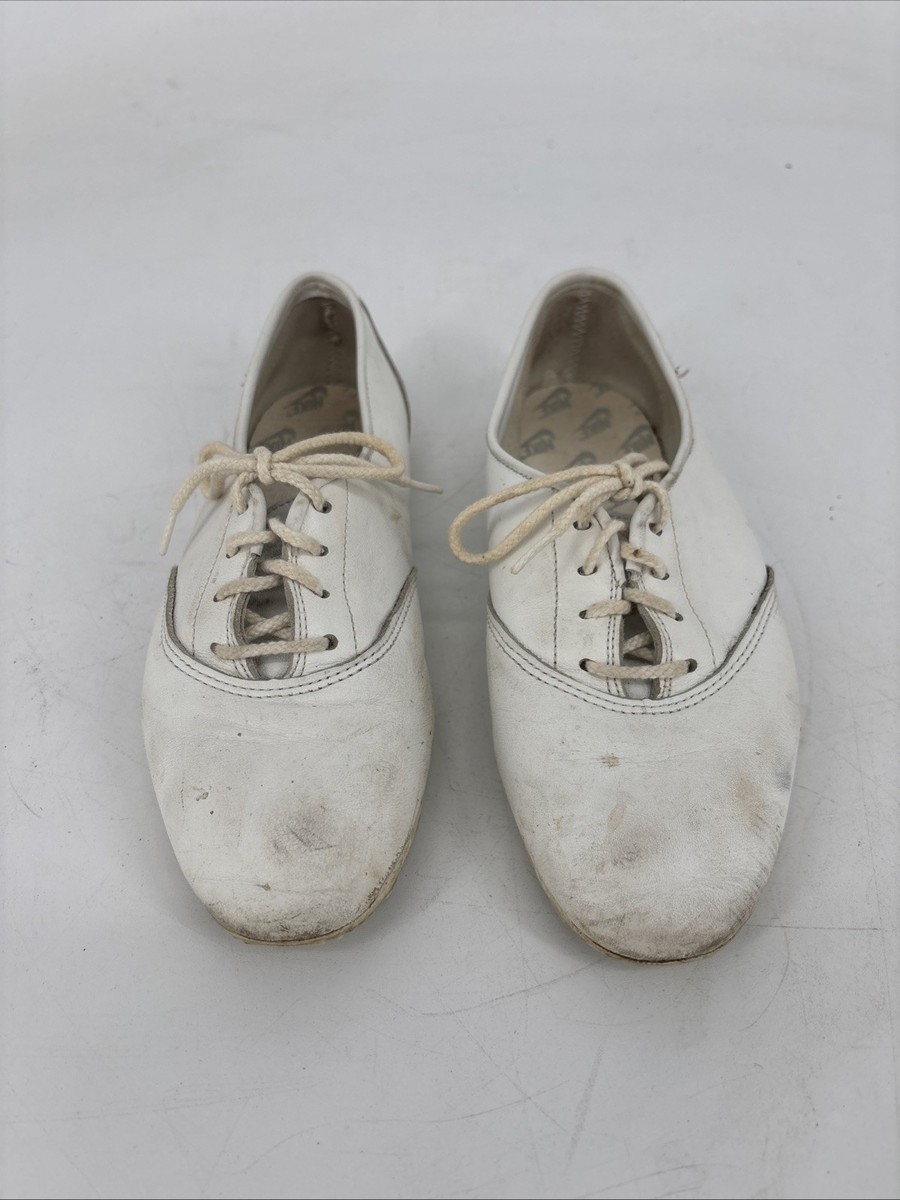 Vintage Nike 80s Dance Jazz Shoes Women's Size 5.5 White Leather