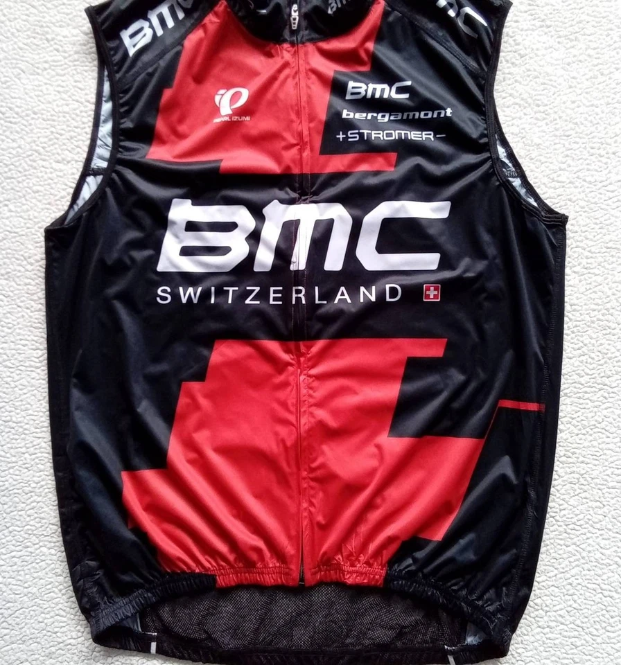 Chaleco de ciclismo Pearl iZUMi Elite Series BMC Racing Team Windstopper 2013 — talla L Foto 3 de 4