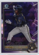 2022 Bowman Chrome Sapphire Edition Prospects Purple 8/25 Hendry Mendez 10yf