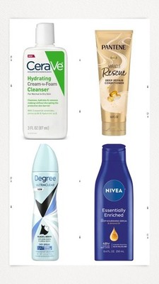 Self Care Bundle - Nivea Lotion,  Pantene, CeraVe and 2x Degree