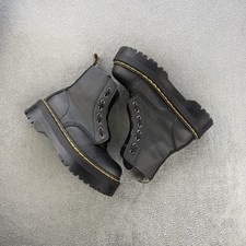 Dr. Martens Sinclair Boots UK6.5 Women’s Soft Black Virginia Leather Platform DM