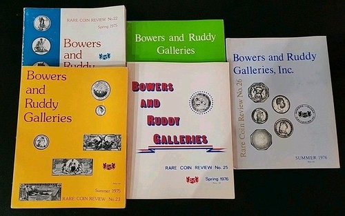 Bowers and Ruddy Rare Coin Review Magazines. 3 1975 & 2 1976