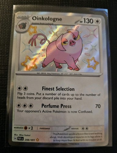 Oinkologne Paldean Fates #208/091 Pokemon LP