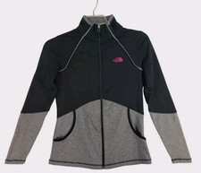 The North Face Womens Cinder 100 Jacket Full Zip Black Grey Size M EuC