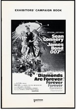 ORIG Diamonds Are Forever British Pressbook Uncut 1971 (10 Pages) James Bond