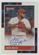 2022 Panini Donruss Retro 1988 Signatures Holo Jaime Barria #R88S-JB Auto 1u6
