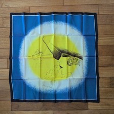 Vintage Japanese Scarf Unused Retro 80s Fashion
