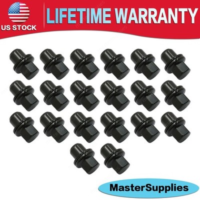 20* For Land Range Rover HSE Sport Supercharged  Black Lug Nuts 14x1.5 New