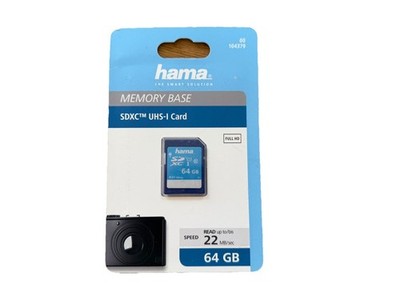 HAMA Memory Vase SDXC 64GB UHS-I (00104379) Speicherkarte Neu