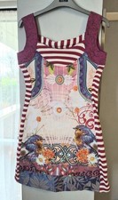 AmarilloLimon Funky Colurful Bodycon Stlye Thick Straps Mini Dress Size XS BNWT