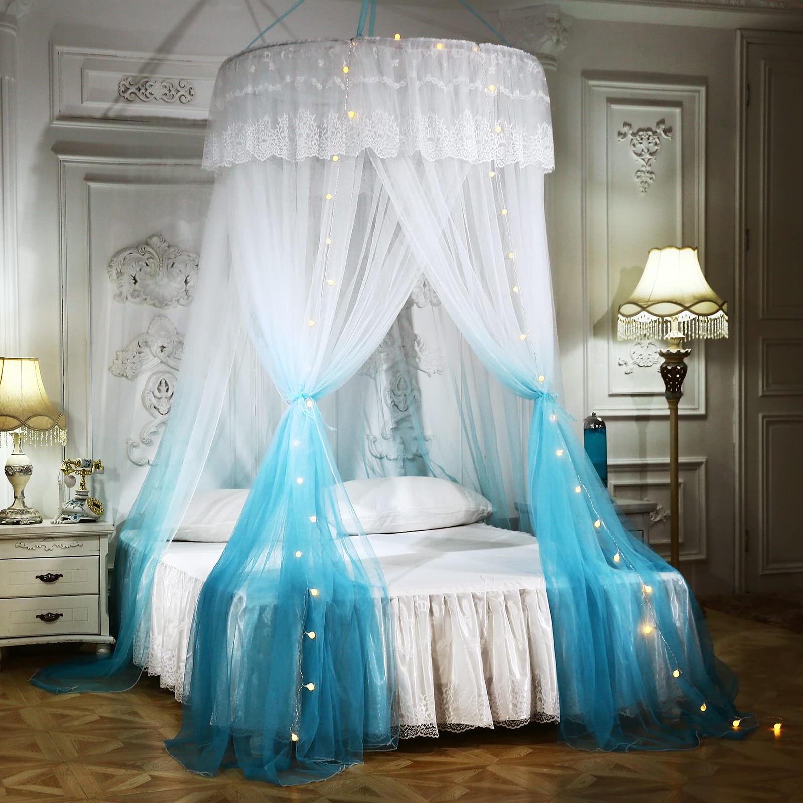 For Girls & Adults With Lights,round Dome Ombre Can