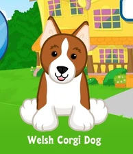 Webkinz Classic Welsh Corgi Dog Virtual Adoption Code Only MESSAGED