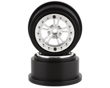 SSD00525 V SPOKE LW REAR 2.2/3.0 DRAG RACING WHEEL SILVER