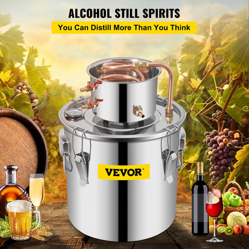 Alcohol Still 9.6Gal/38L, Stainless Stee
