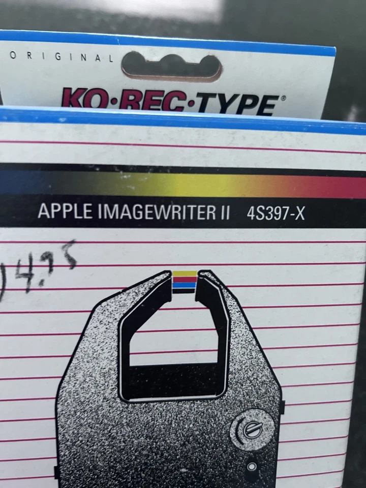 Ko-Rec-Type 4S397-X Printer Ribbon for Apple ImageWriter II NOS Vintage Sealed - Image 4 of 4