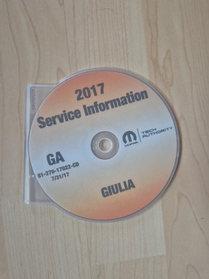2017 Alfa Romeo Giulia 952 Workshop Manual Service Information CD