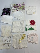 Vintage Handkerchiefs Hankies Lot of 11 Floral Mixed Lot