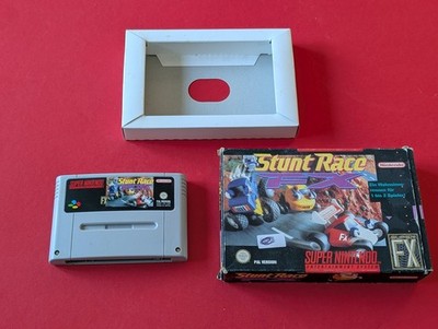 Retro Super Nintendo Spiel Stunt Race FX in der Originalverpackung !!!