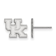 10k White Gold University of Kentucky XS (Tiny) 'UK' Post Earrings