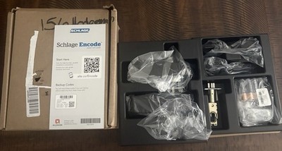 Schlage Encode Smart WiFi Lever Keypad Lock BLACK FE789WB