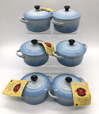 Le Creuset Chambray Stoneware Petite Round Casserole Pots X6 (MG140L50)