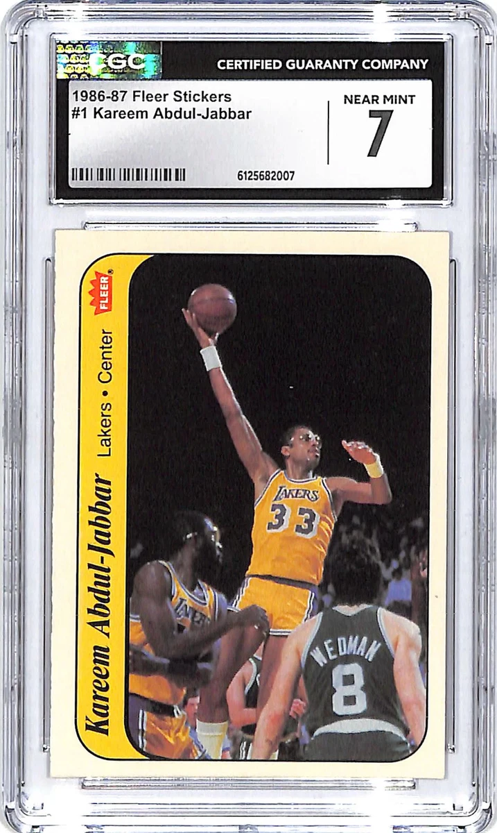Fleer Kareem Abdul-Jabbar Basketball 1986-87 Season Sports Trading 
