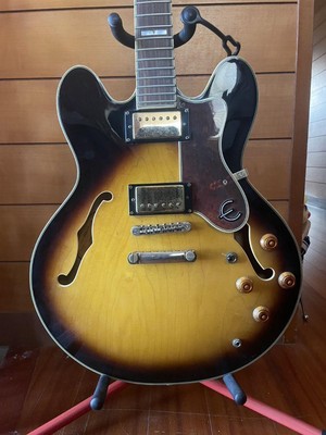 Electric Acoustic Guitar Epiphone Sheraton II Sunburst 2009 Japan
