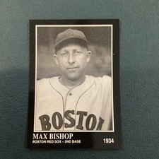 1991 The Sporting News Conlon Collection - Max Bishop #183 No Mlb Logo On Back