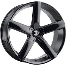 (Set-4) 18 inch 18x8 2CRAVE BK No55 Gloss Black Wheels rims 5x105 +35