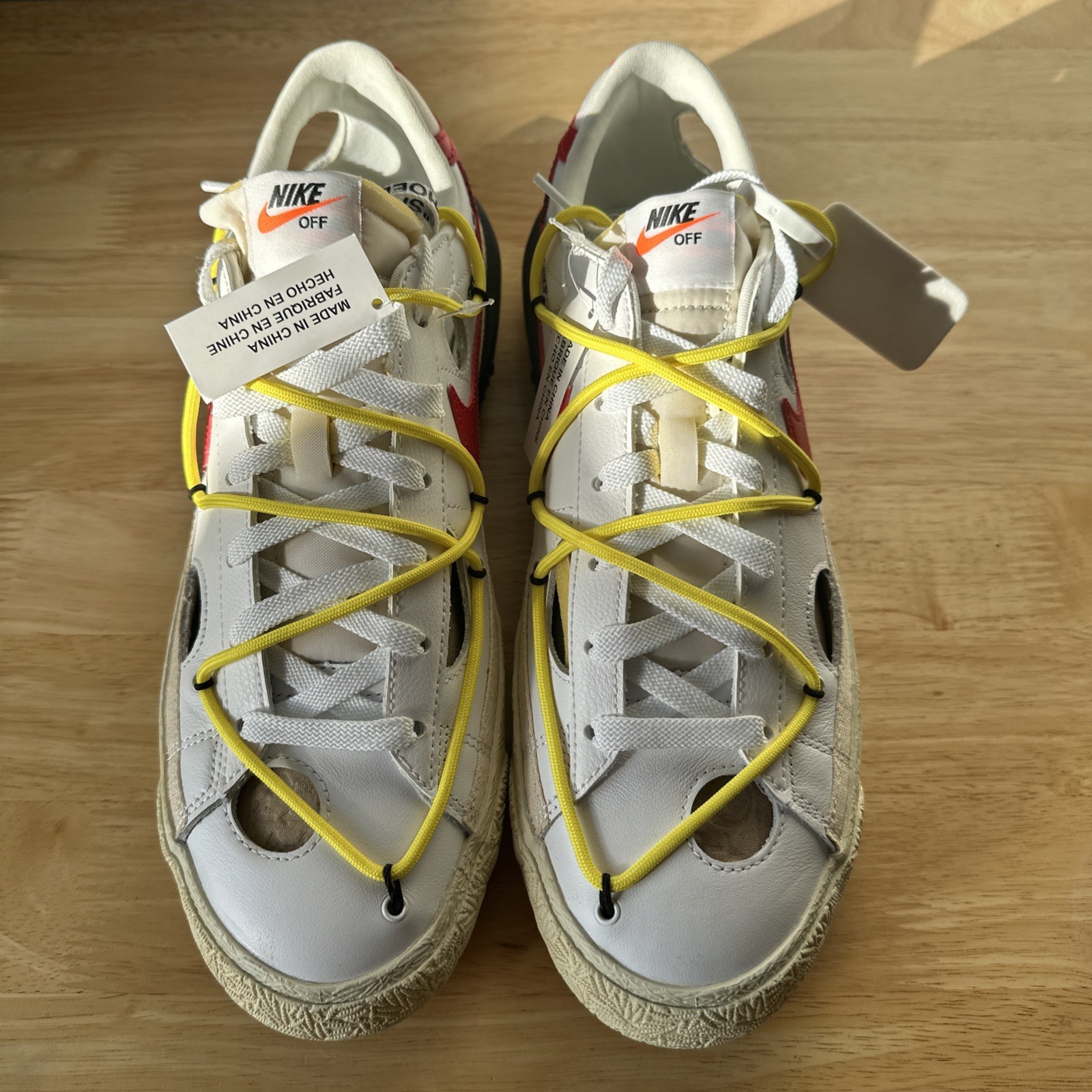 OFF WHITE X NIKE Taglia 11.5M Nike Off White x Blazer Low Bianco University Red (2022) DH7863 100