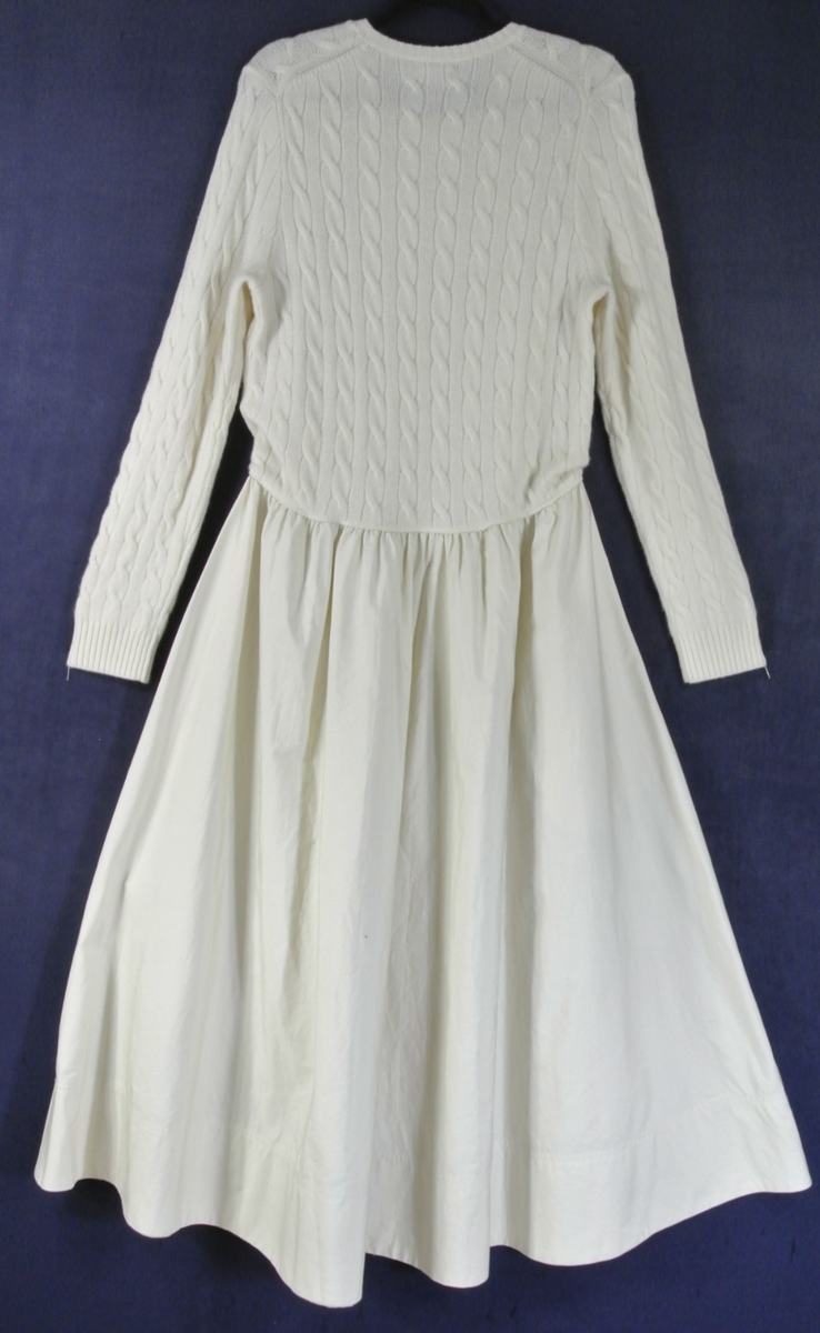 polo ralph lauren authentic cream long sleeve day dress Authentic Cream Long Sleeve Day Dress