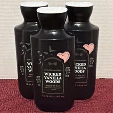 One Bath  Body Works Wicked Vanilla Woods Body Wash with B5 Aloe 10 fl oz, New