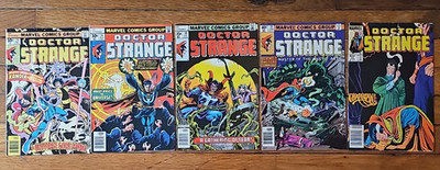 Marvel Comics Doctor Strange Lot #20,24,30,35,65 Bronze Age Stern Newstands Key!