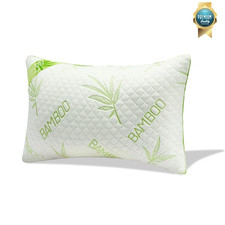 1x Memory Foam Bamboo Bed Pillow Orthopaedic Neck Back Support Hypoallergenic