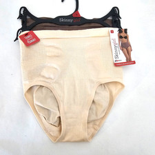 NEW Skinny Girl SIZE S 2/4 Shaping Seamless Briefs Panties 2 Pack Tummy Tame