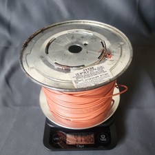 4.4 lb Partial Spool Carol 16 gauge 600 volt copper wire stranded Vintage 16g