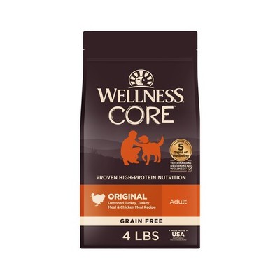 Wellness CORE Grain-Free High-Protein Dry Dog Food, Natural Ingredients, Made in