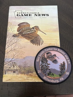 2008 NED SMITH PATCH WITH MATCHING ARTWORK ON PA GAME NEWS MAGAZINE