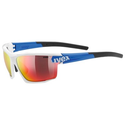 Uvex sportstyle 113 Wechselscheiben Fahrradbrille white-blue
