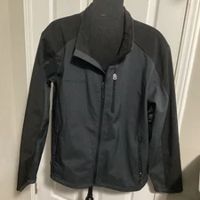SWISS TECH JACKET SIZE LARGE MENS BLACK FULL ZIP fleece lined
