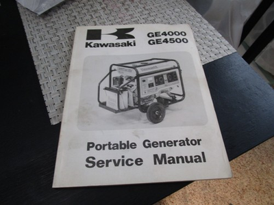 #ad 1989 KAWASAKI GE4000 GE4500 PORTABLE GENERATOR SERVICE MANUAL 99924 2022 $18.39