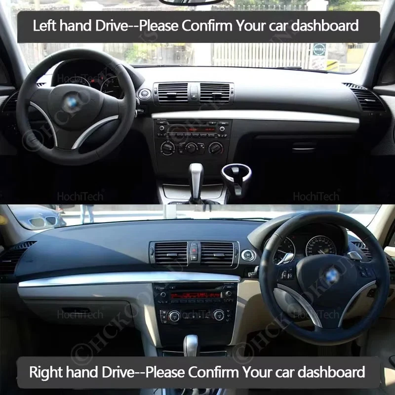 For BMW 1 Series E87 120i 120d 116i 2005-2011 Dashboard Mat Dashmat Cover Pad Foto 2 de 4