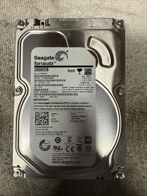 Seagate ST3000DM001 SATA 3TB 6.0Gb/ 7200-RPM,64MB-Cache 3.5''  HDD, FW : CC4H
